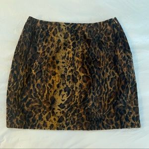 Vintage Emanuel Ungaro Leopard Print Skirt